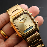 SKMEI Men's Digital and Analog Stainless Steel Watch