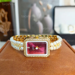 Oliya 186 Women’s Luxury Pearl Bracelet Watch