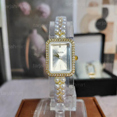 Oliya 186 Women’s Luxury Pearl Bracelet Watch