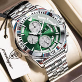 POEDAGAR 695 Men's Luxury Sports Watch Stainless Steal