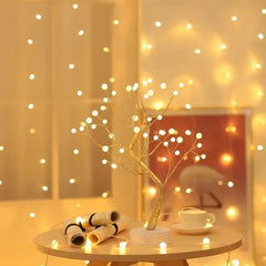 Tarjah 36 LED pearl tree lamp, tabletop light for home and bedroom decor, with warm glowing pearl-style lights.