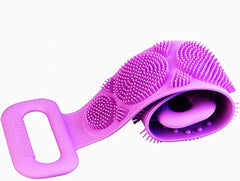 Silicone body scrubber by Tarjah Mart, a home decor product with textured surface for effective body cleaning and exfoliation.