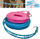 Cloth hanging rope from Tarjah Mart, durable cloth hanger with sturdy rope for hanging clothes or fabrics.