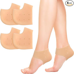Pair of Tarjah Mart silicone shoe heel protectors on a white background, designed to prevent scuffs and damage to heels.