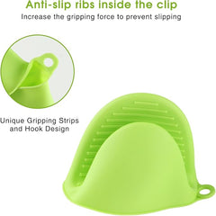 Silicone mini oven mitts with pinch grips from Tarjah Mart, designed for safe handling and heat protection in the kitchen.