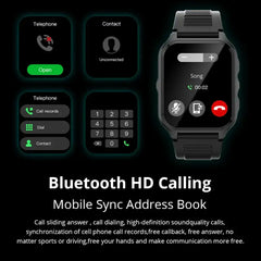 Colmi P73 smartwatch with 1.9-inch display, waterproof design, and fitness tracking features.