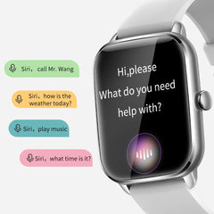 Colmi C61 Smartwatch with 1.9-inch HD display showing time, fitness tracker, and sleek black design.