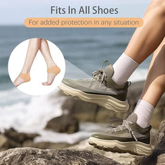 Pair of silicone shoe heel protectors from Tarjah Mart, designed to safeguard heels and prevent scuffs.