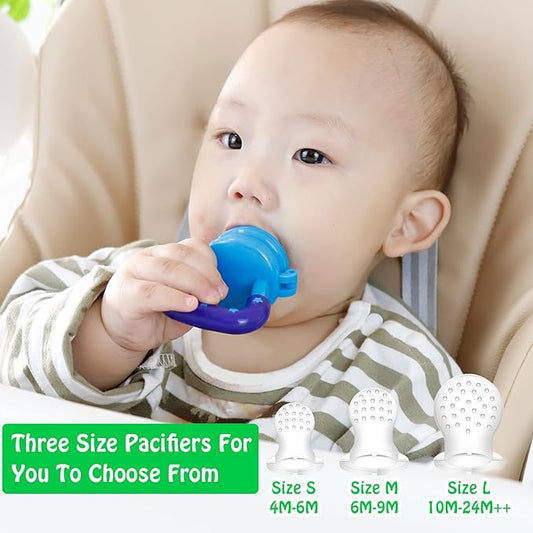 Baby fruit pacifier from Tarjah Mart, showing a colorful silicone pacifier with a fruit design for kids' comfort.