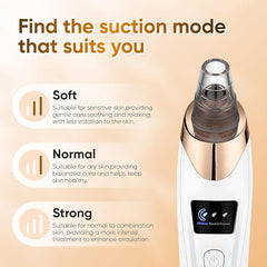 Rechargeable Tarjah Mart 6-in-1 facial blackhead remover with multiple attachments for deep cleansing and pore care.
