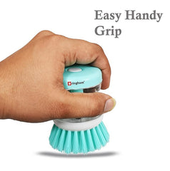 Tarjah Mart dish wash brush with a ergonomic handle, ideal for dishwasher and kitchen cleaning tasks, featuring durable bristles.