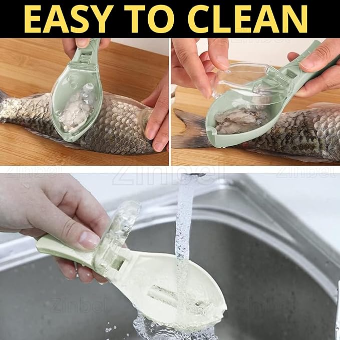 Tarjah Mart fish scales remover with cover, a kitchen tool designed for easy fish scale removal.