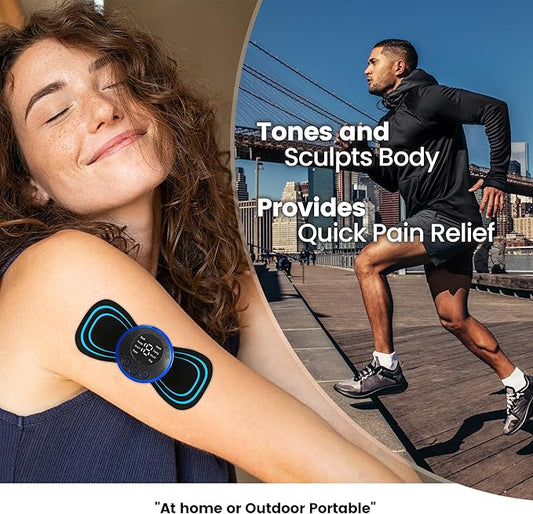 Tarjah Mart Smart Pocket Body Massager with compact design, handheld device for targeted muscle relief and relaxation.