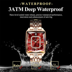 Poedagar 785 luxury women's quartz watch with beige dial and strap, elegant and stylish timepiece for women.