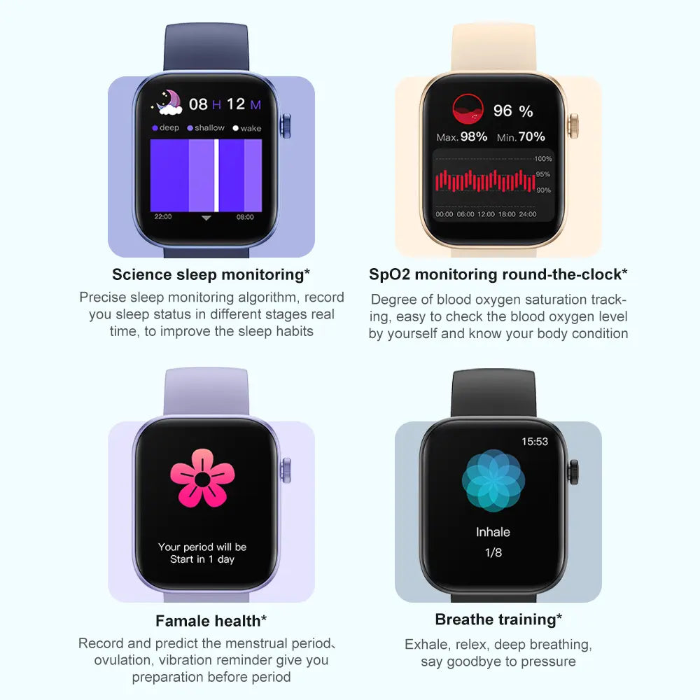 Colmi P71 smart watch with black strap, digital display, and fitness tracking features, showcasing a sleek modern design.