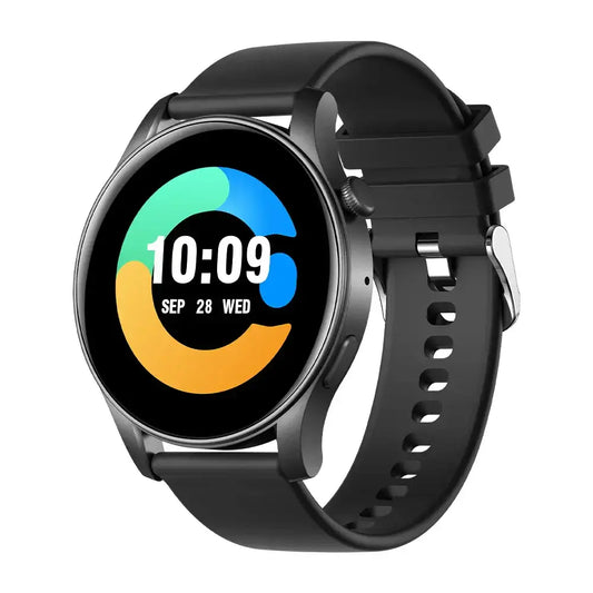 Black Colmi V73 Smart Watch showing digital display and fitness tracking features.
