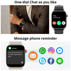 Colmi C8 Max smart watch with 1.93-inch touch screen display, showing digital watch face and fitness tracking features.