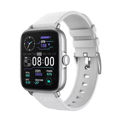 White COLMI P28 Plus smart smartwatch by Tarjah Mart with 1.9-inch waterproof display and fitness tracking features.