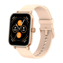 Colmi P81 smartwatch showing sports modes and digital display, with a black band and sleek design.