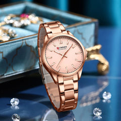 Curren 9090 Women's Luxury Wrist Watch
