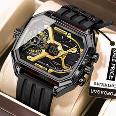 POEDAGAR E106 Men's Dual Display Watch