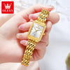 OLEVS 9995 elegant quartz ladies watch with a sleek design, featuring a round dial and stylish band for women.
