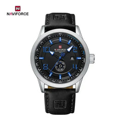 Naviforce NF9229 Youth Retro men's watch featuring a round dial, black strap, and vintage-style design.