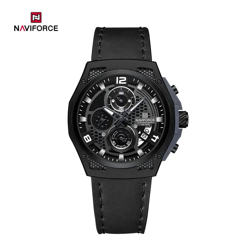 Men's Naviforce NF8051L watch with a sleek, elegant design, featuring a dark dial and stainless steel strap.