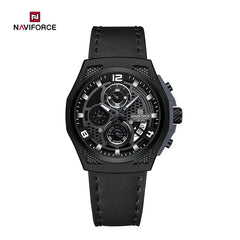 Men's Naviforce NF8051L watch with a sleek, elegant design, featuring a dark dial and stainless steel strap.