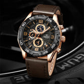Naviforce men's watch from NF8043 Elegance Exquisite Multifunction series, featuring a sleek design and multiple watch functions.