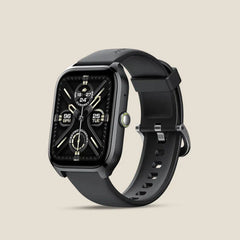 Oraimo Watch 5 Lite 2.01" HD IP68 Smart Watch showing a sleek black design with digital display and fitness tracking features.