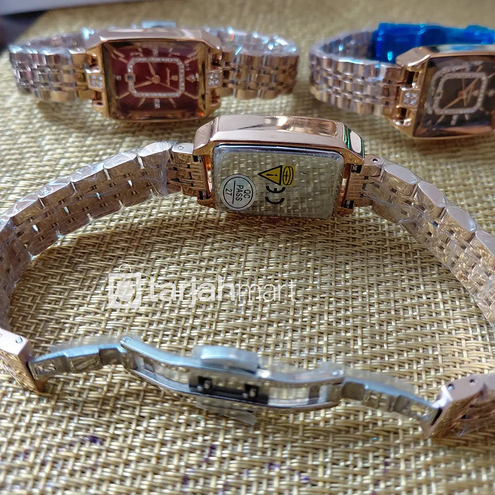 Poedagar P785 luxury women's quartz watch with brown leather strap and silver dial, stylish and elegant timepiece.