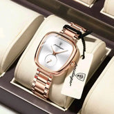 Poedgar 783 luxury women's quartz watch with a white dial, waterproof design, and elegant style.