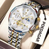 Poedagar 939 Men's Luxury Stainless Steel Chronograph Quartz Watch