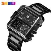 SKMEI 1584 Men's Dual Time Business Watch Luxury Digital Watch
