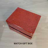 Maroon Color Paper Watch Gift Box