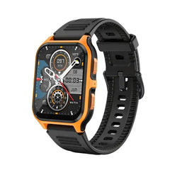 Colmi P73 smartwatch with 1.9-inch display, waterproof design, showing fitness tracking and notifications on the screen.