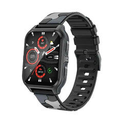 Colmi P73 smartwatch with 1.9-inch display, waterproof design, featuring fitness tracking and digital watch face.