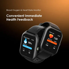 Oraimo Watch 5 Lite 2.01-inch HD display smart watch with health monitor and IP68 water resistance.