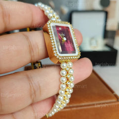 Oliya 186 Women’s Luxury Pearl Bracelet Watch