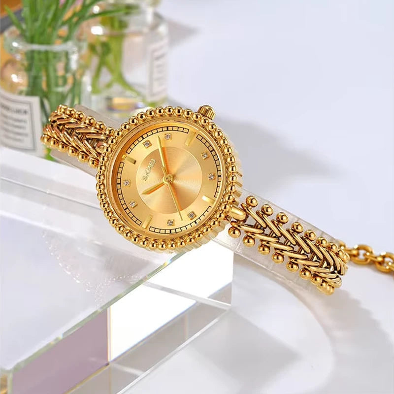 Skmei 2548 Elegant Stylish Fashion Lady Small Alloy Case Watches