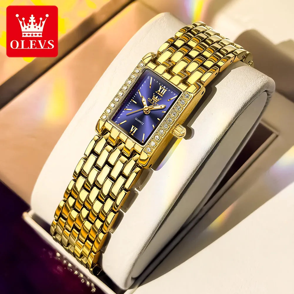 OLEVS 3700 Luxury Women's Stainless Steel Band Bracelet Watch
