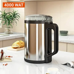 Silver Crest RAK 4000W electric mini spice grinder from Tarjah Mart, showing the compact silver grinder with lid and grinding blades.