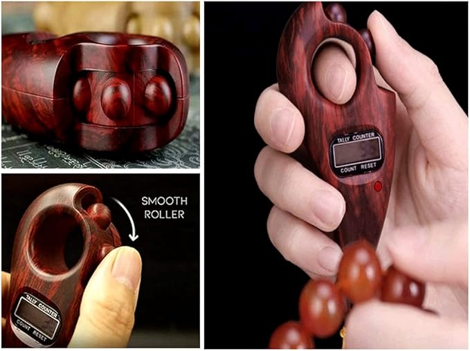 Digital Tajbih Islamic prayer counter from Tarjah Mart with digital display and compact design for prayer counting.