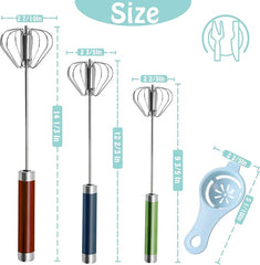 Stainless steel egg and coffee hand mixer from Tarjah Mart with ergonomic handle and beaters for kitchen use.