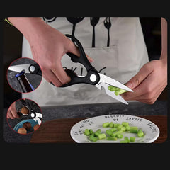 Six-piece Tarjah Mart vegetable cutter knife set with stainless steel blades and ergonomic handles on a wooden surface.