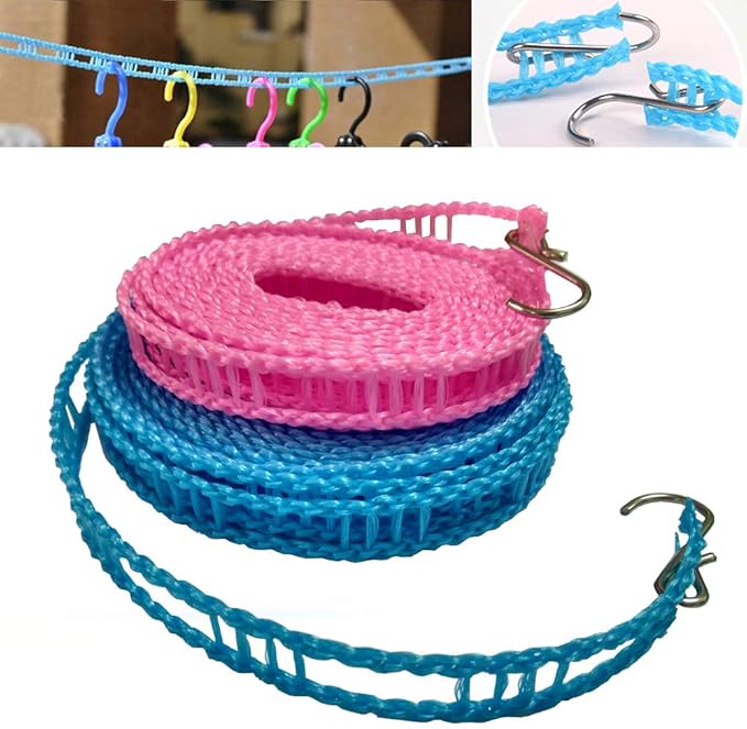 Cloth hanging rope from Tarjah Mart, durable cloth hanger with sturdy rope for hanging clothes or fabrics.