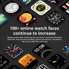 Colmi P73 smartwatch with 1.9-inch display, waterproof design, showing fitness tracking and time on a sleek black band.