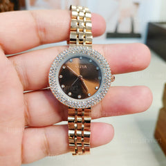 Oliya 6802 Crystal Stone  Elegant Ladies Watch