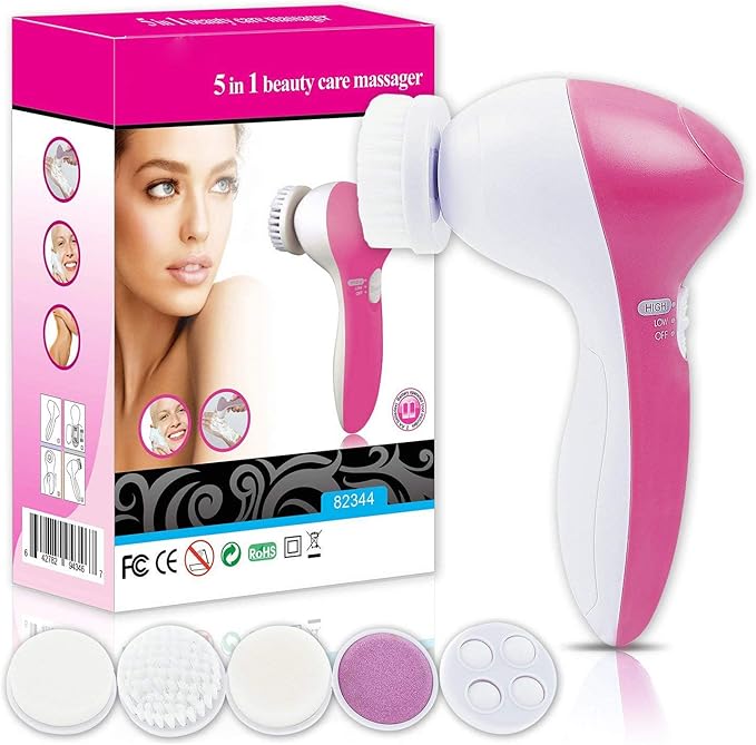 Tarjah Mart 5-in-1 face beauty care massager for facial skincare with multiple treatment heads and ergonomic design.